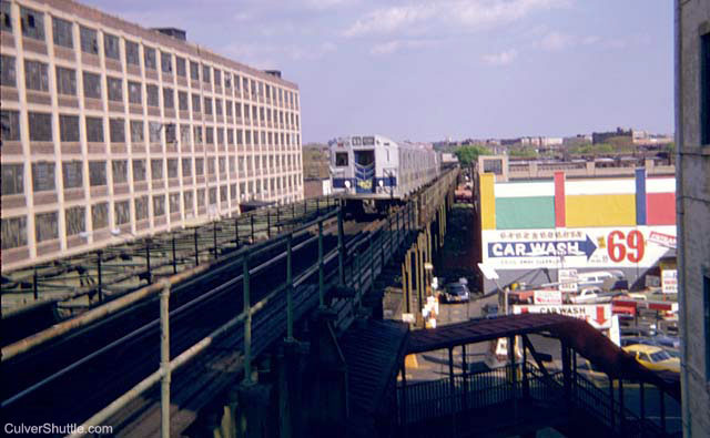 Train approaching 13th Ave Station